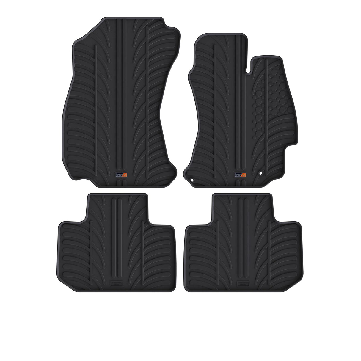 TRAVALL Subaru Forester Premium Rubber Car Mats (2012-2018)