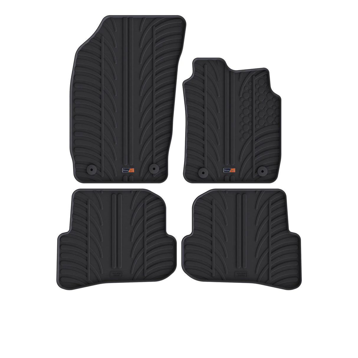 TRAVALL Audi A1 Premium Rubber Car Mats (2010-2018)