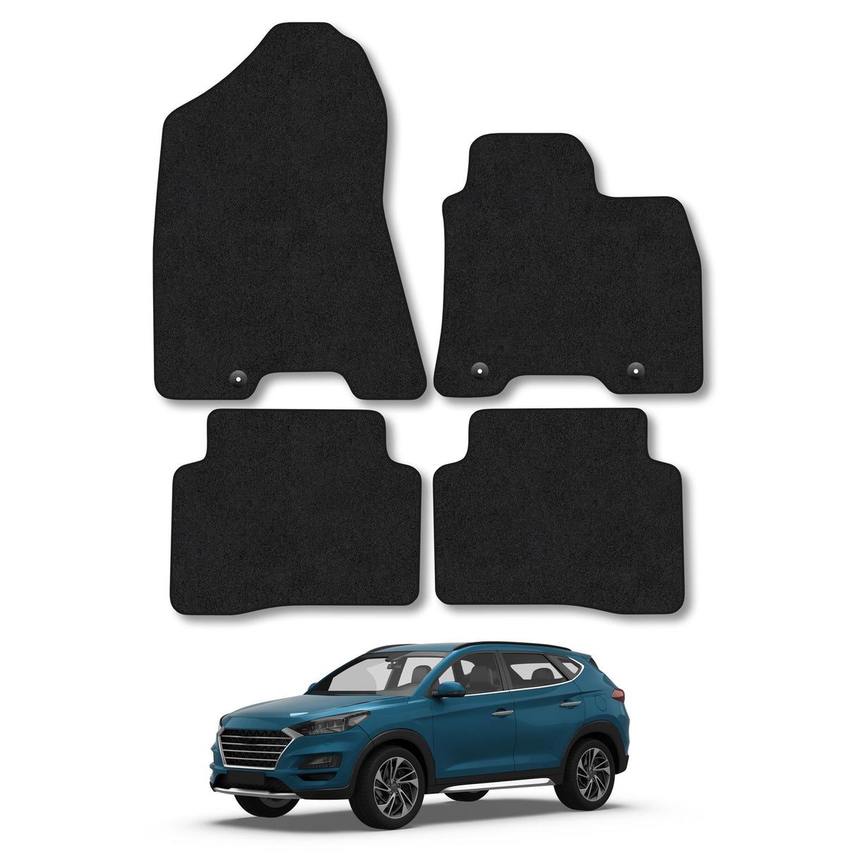 Hyundai Tucson Hook Floor Fixing Car Mats (2015-2021)