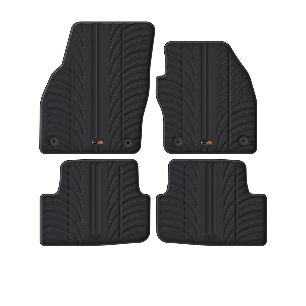 TRAVALL VW Polo Hatchback Premium Rubber Car Mats (2017-Onwards)