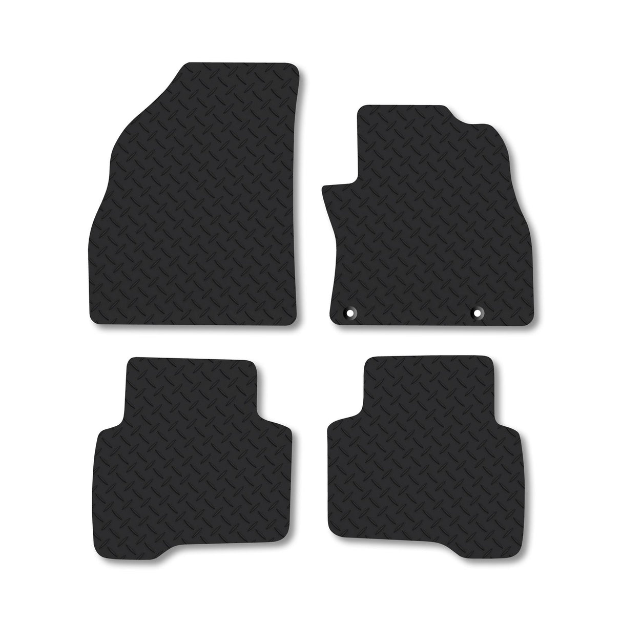 Fiat Qubo (2008+) Heavy-Duty Rubber Car Mats