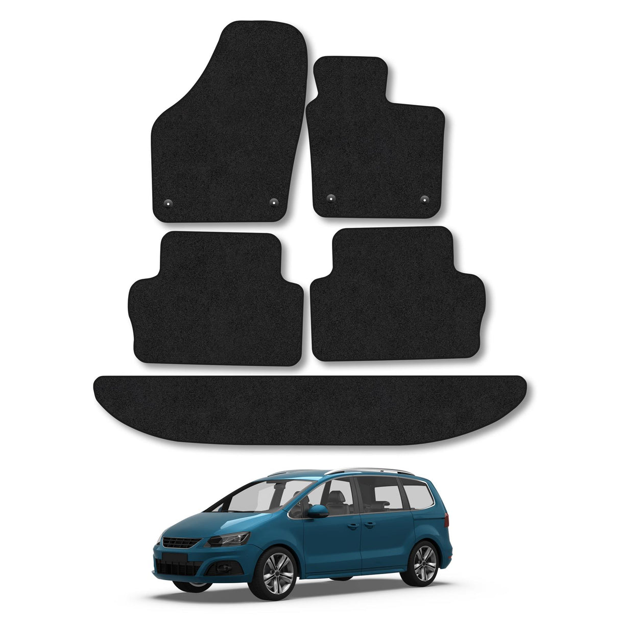 Seat Alhambra Car Mats 7 Seats (2010-Onwards)