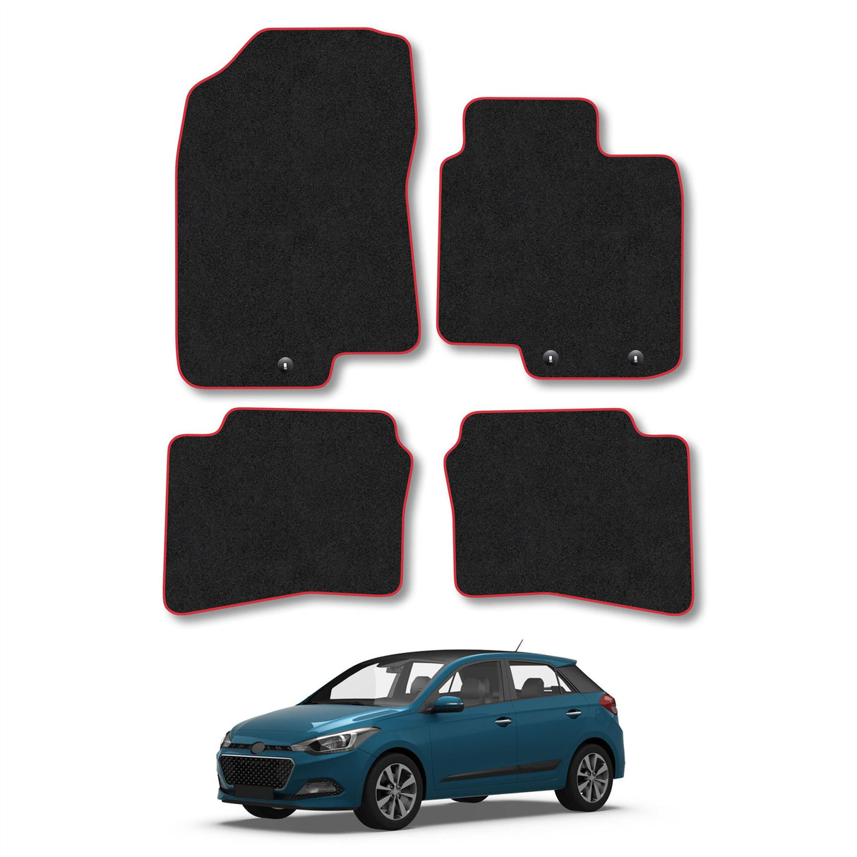 Hyundai i20 Hook Floor Fixing Car Mats (2015-2020)