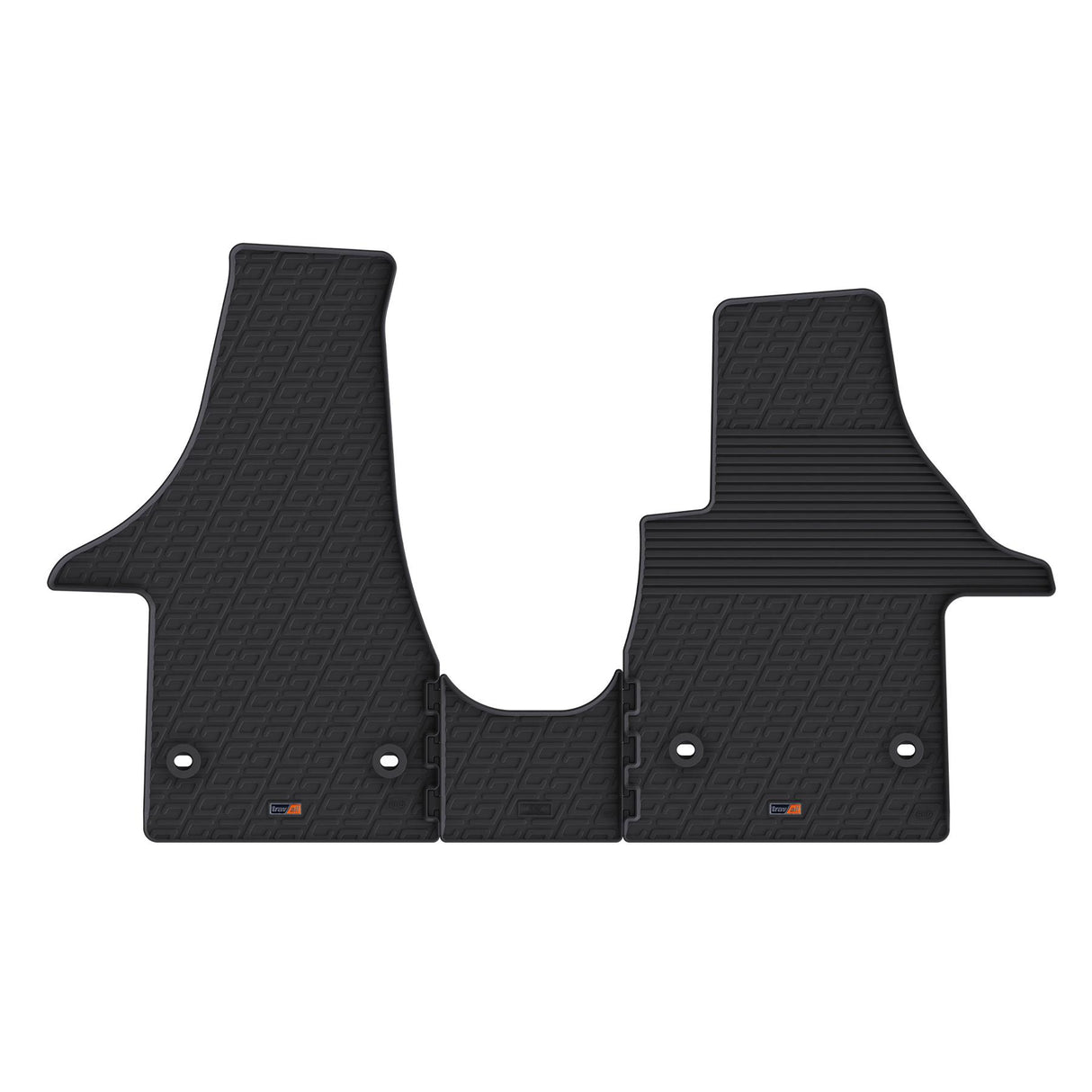 TRAVALL VW Transporter Premium Rubber Car Mats (2003-2015)