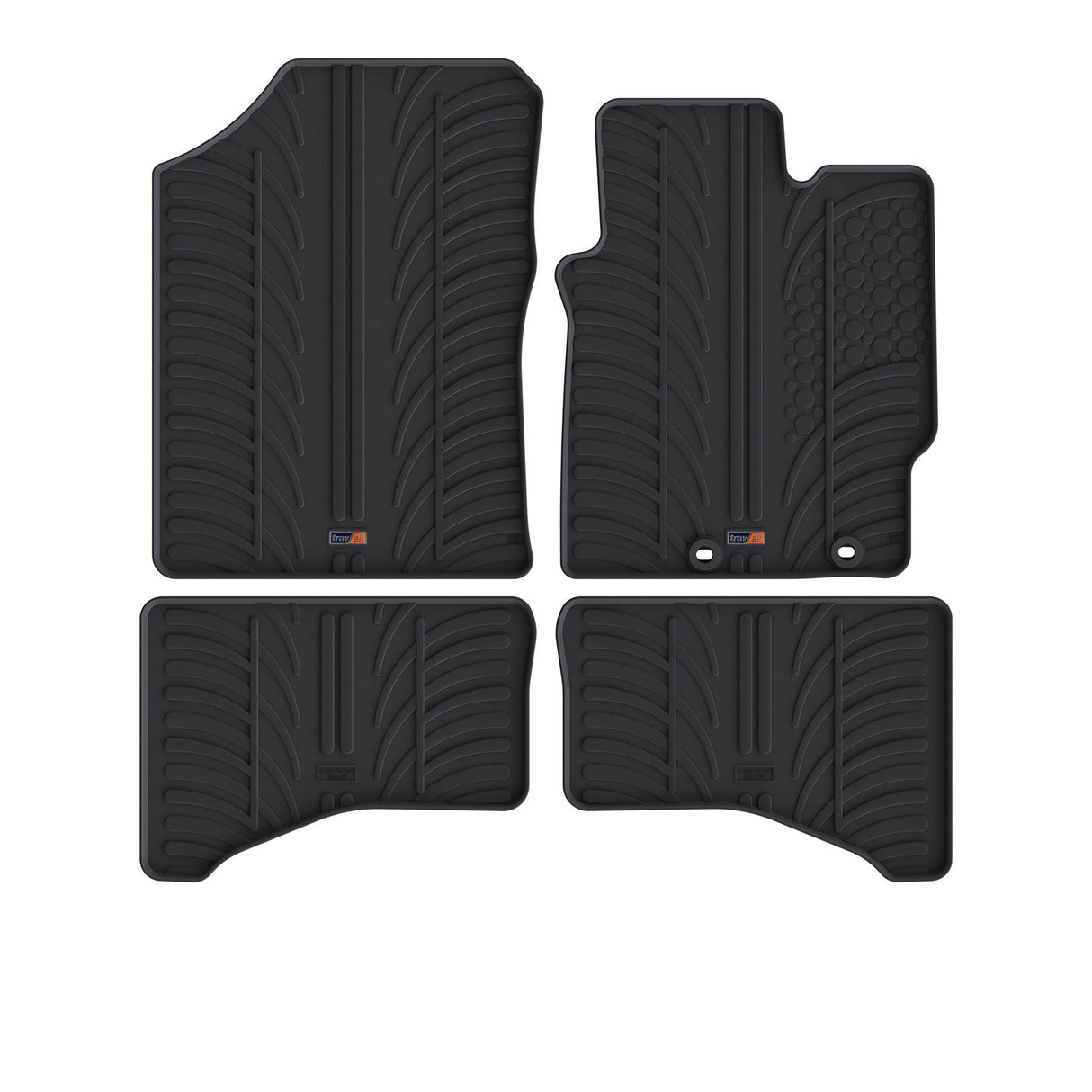 TRAVALL Toyota Yaris Premium Rubber Car Mats (2010-2020)