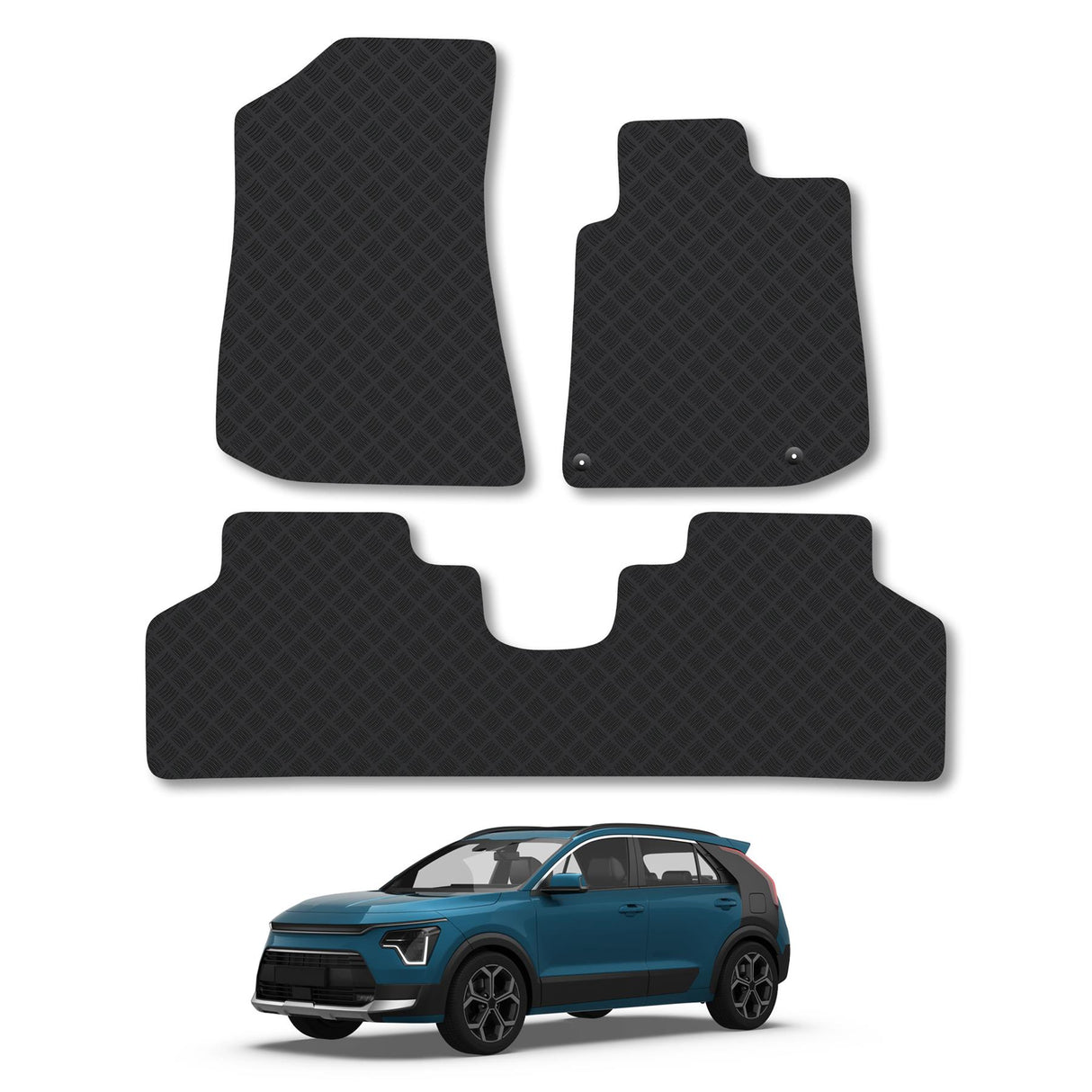 Kia Niro Ev (2022+) Heavy-Duty Rubber Car Mats