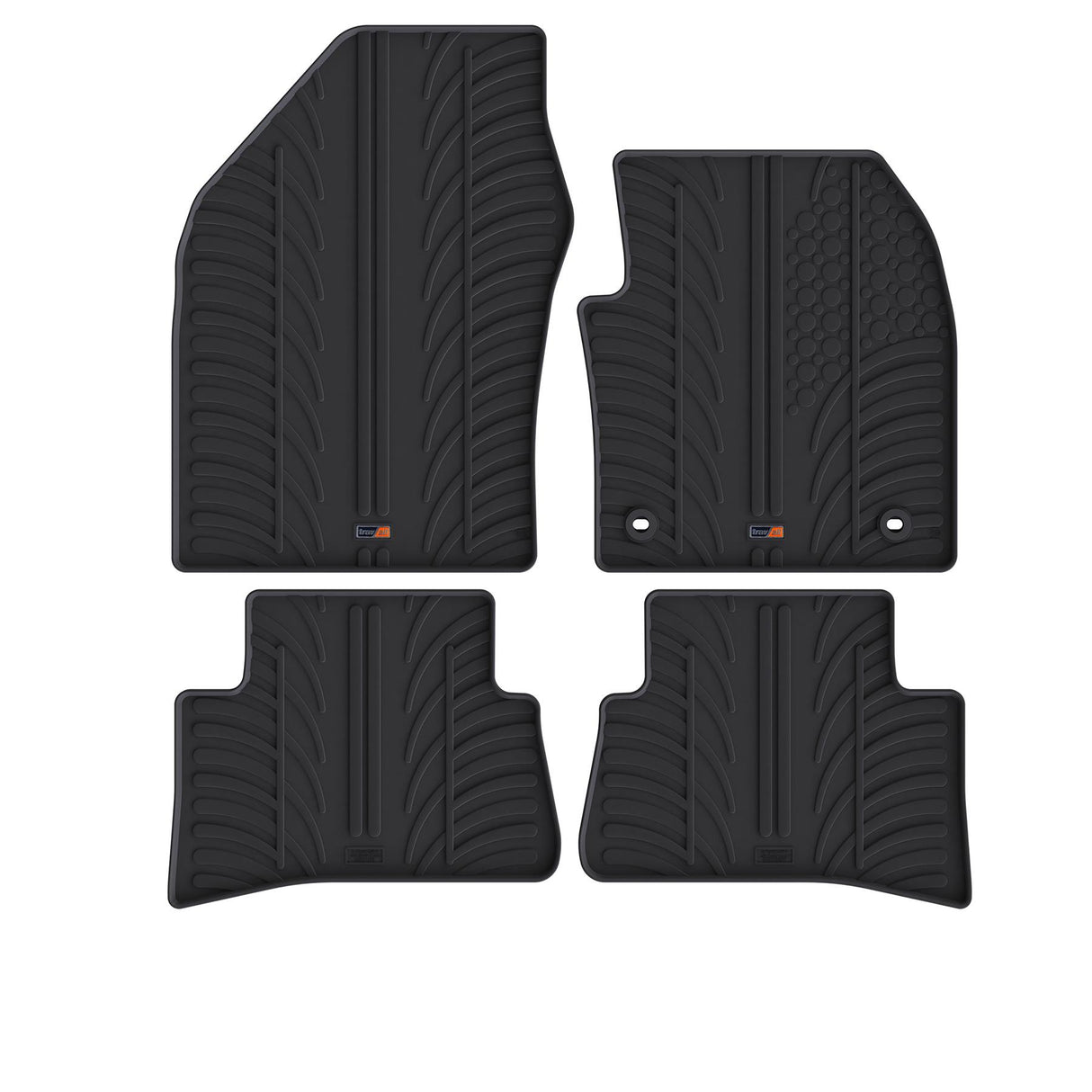 TRAVALL Toyota C-HR Premium Rubber Car Mats (2016-Onwards)