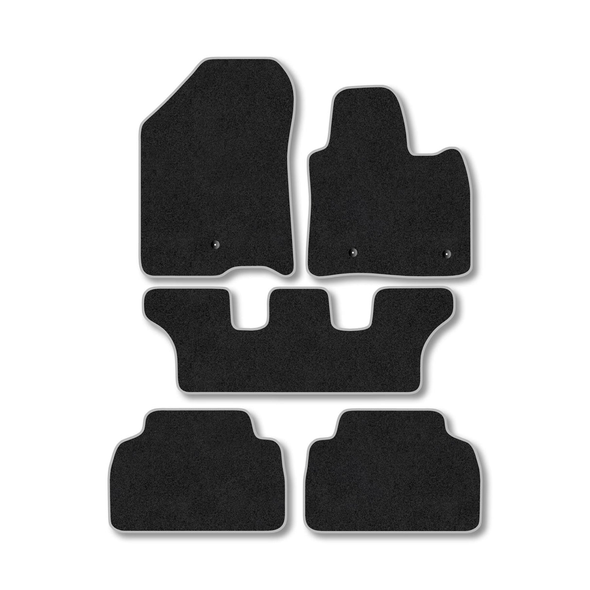 Hyundai Santa FE Non-Hybrid 30Cm Driver Clip Spacing (2018+) Premium Tufted Carpet Car Mats