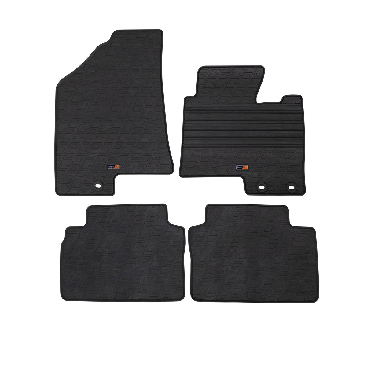 TRAVALL Kia Sportage Premium Rubber Car Mats (2010-2015)