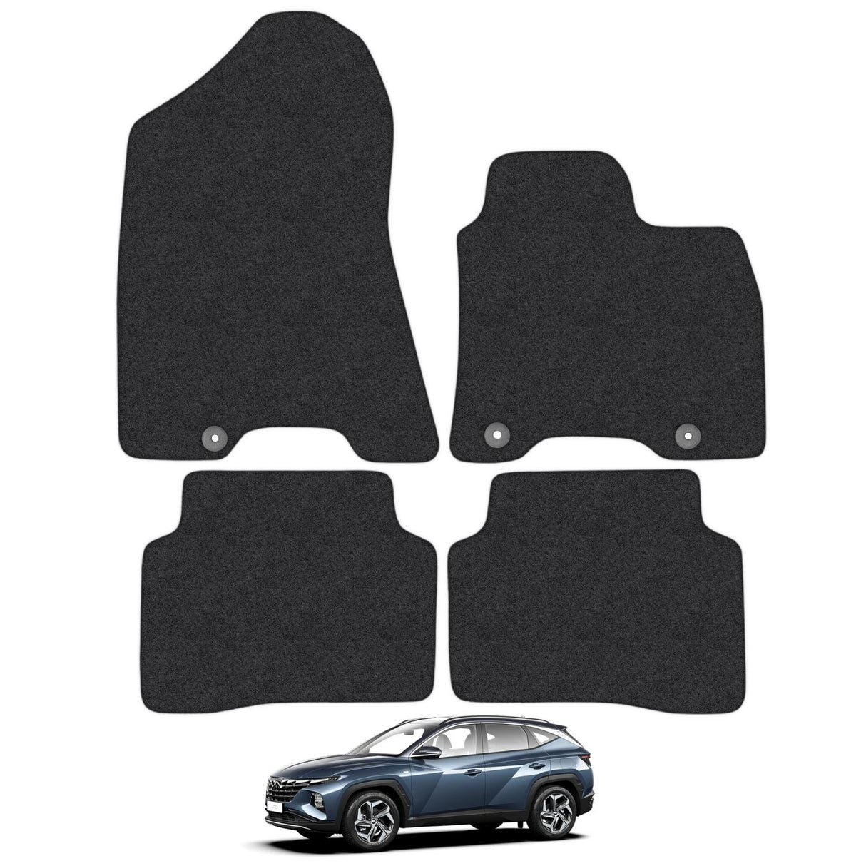 Hyundai Tucson Press-Stud Floor Fixing Car Mats (2015-2021)