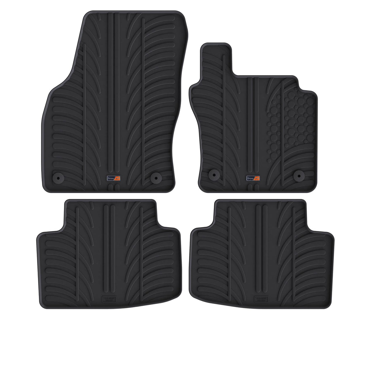 TRAVALL VW Golf Sportvan Premium Rubber Car Mats (2014-Onwards)