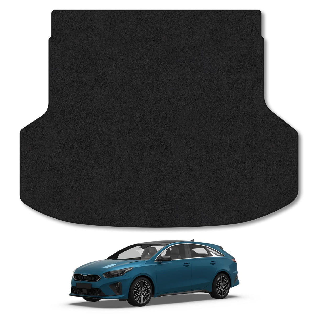 Kia Ceed Estate (2018+) Non-Hybrid Premium Tufted Carpet Boot Mat