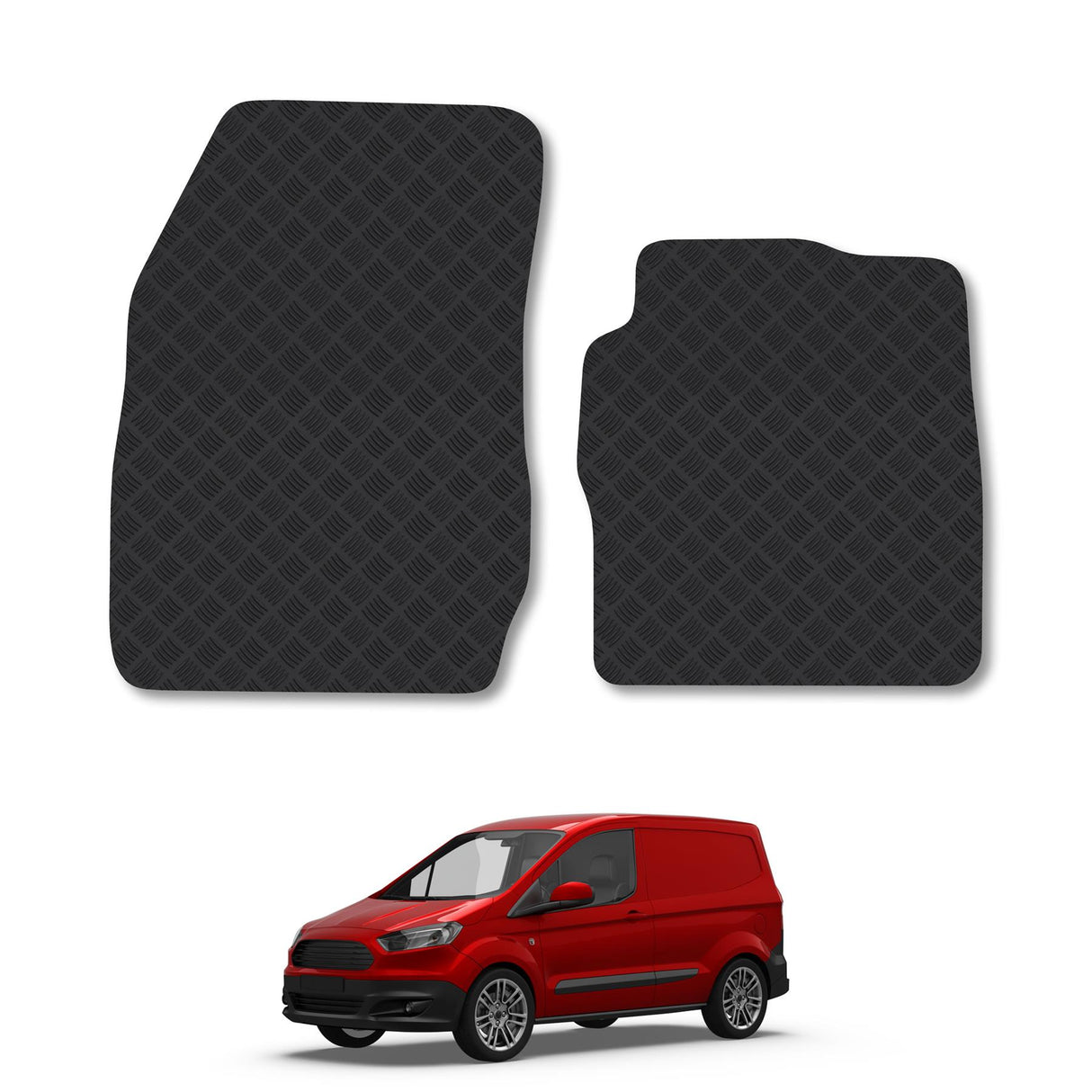 Ford Transit Courier (2014-2019) Heavy-Duty Rubber Car Mats