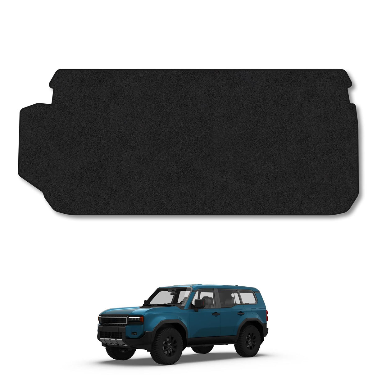 Toyota Land Cruiser (2024+) (7 Seats Short Boot) Premium Tufted Carpet Boot Mat