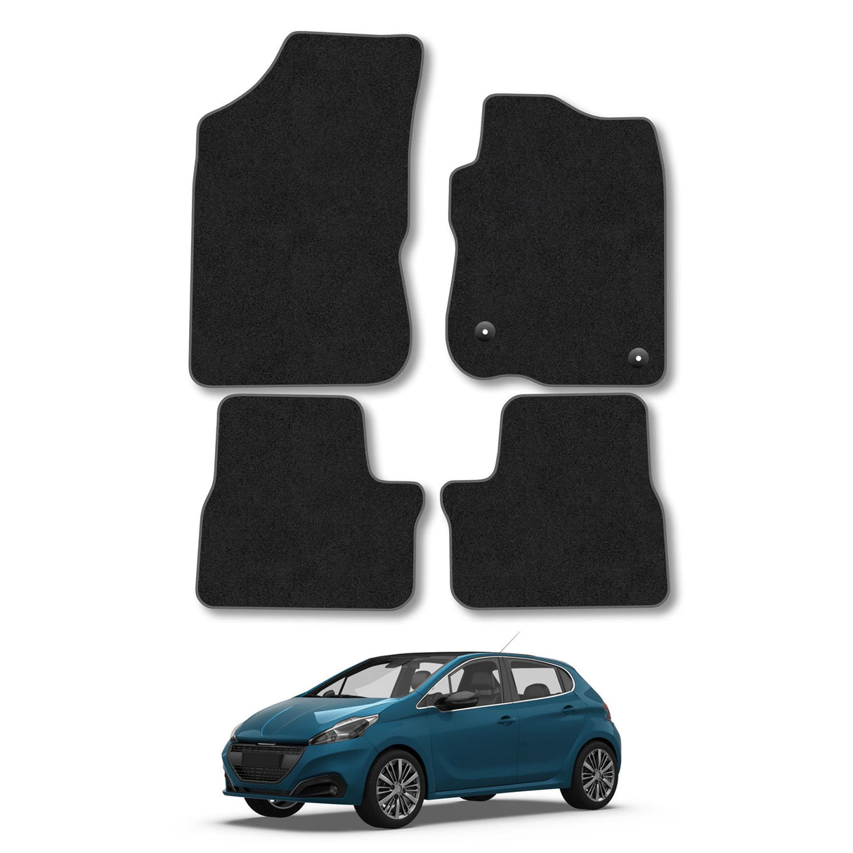 Peugeot 208 (2012-2020) Tailored Carpet Car Mats