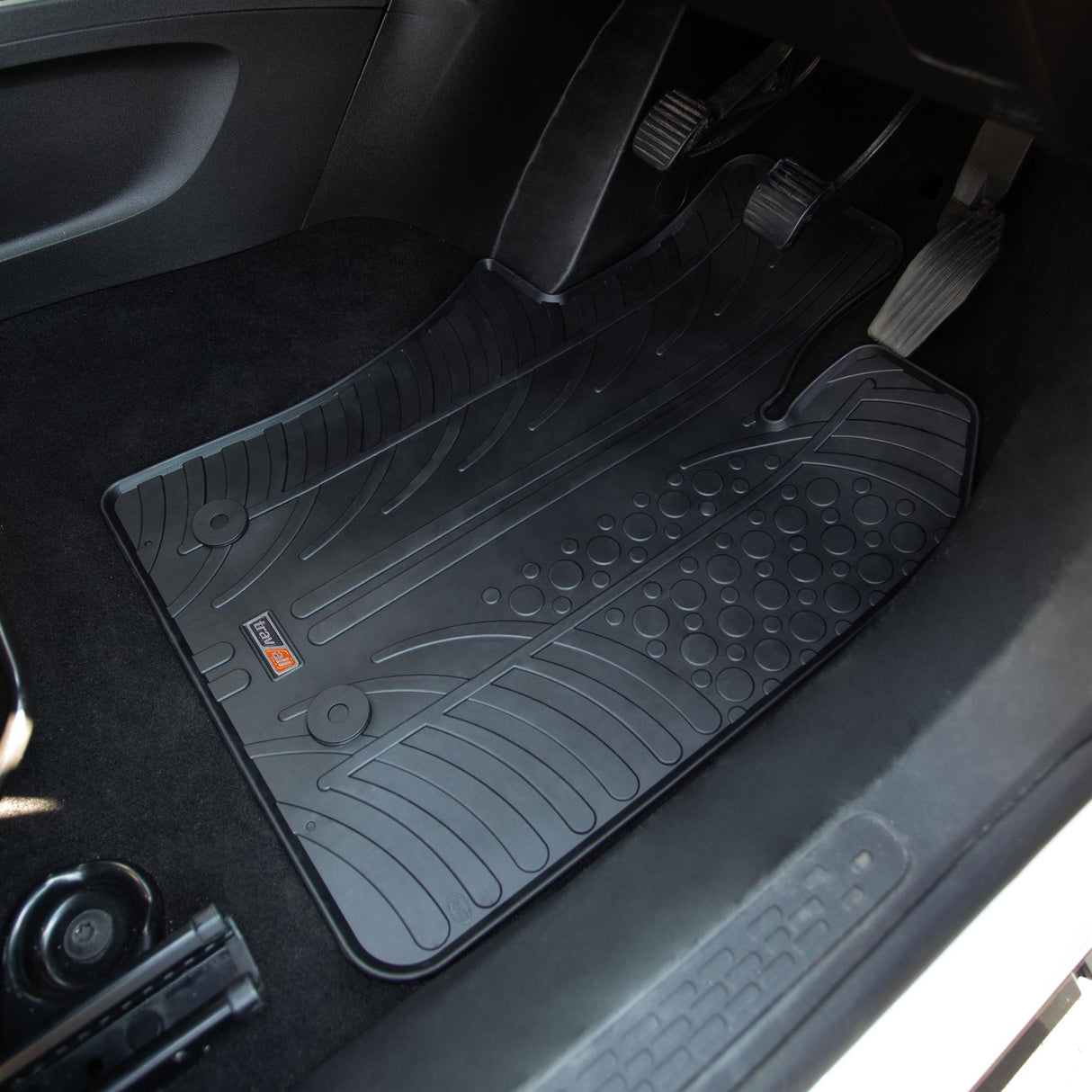 TRAVALL Fiat 500 X Premium Rubber Car Mats (2014-2024)