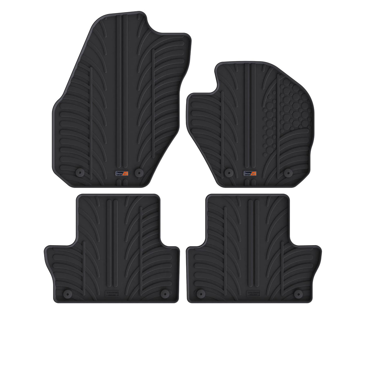 TRAVALL Volvo XC60 Premium Rubber Car Mats (2008-2017)