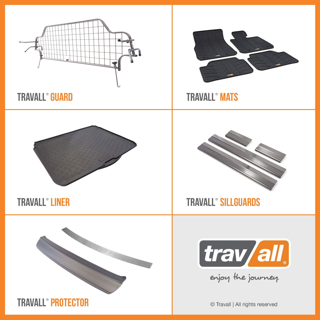 TRAVALL Ford Fiesta Premium Rubber Boot Mats Liner (2008-2017)