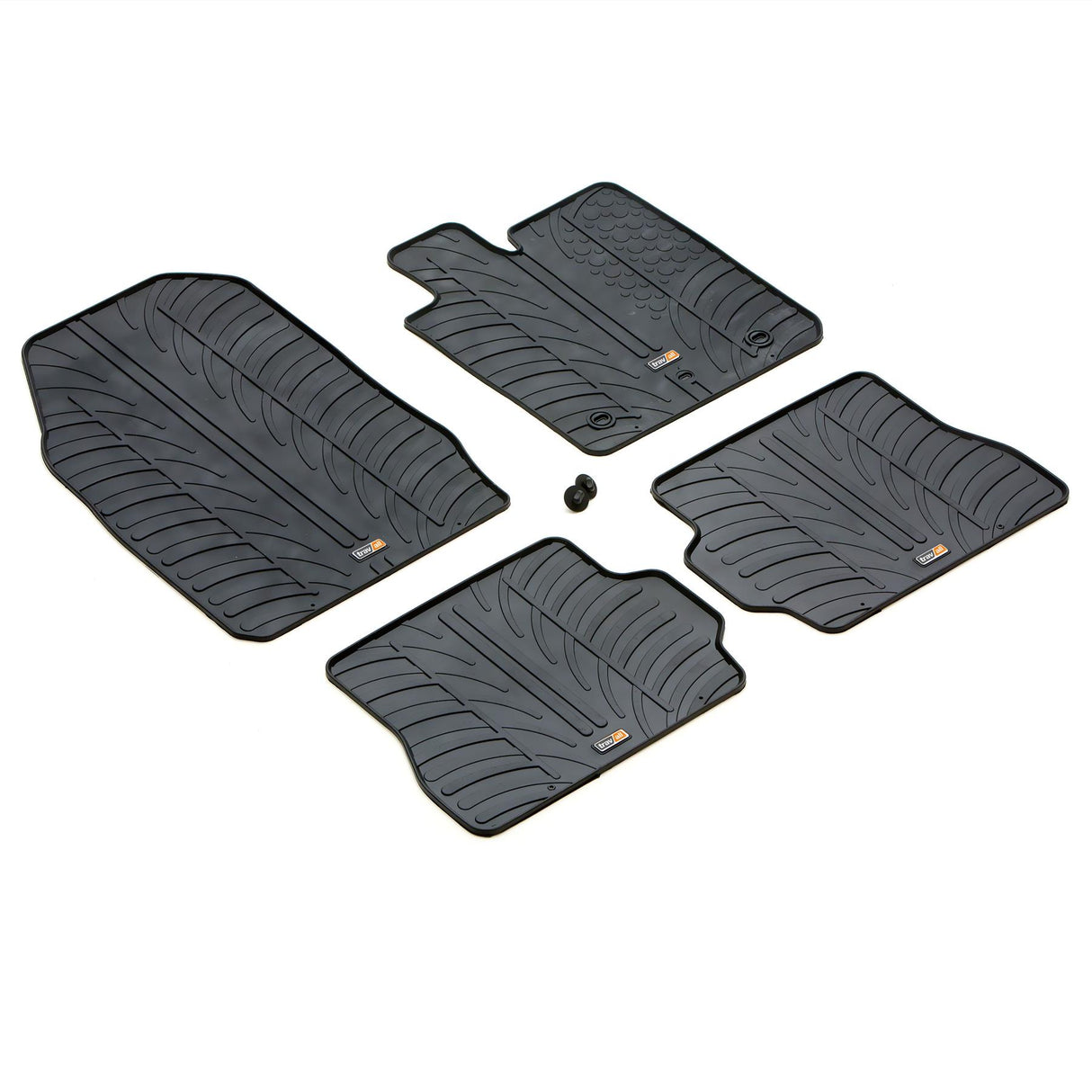 TRAVALL Ford Fiesta Hatchback Premium Rubber Car Mats (2002-2012)