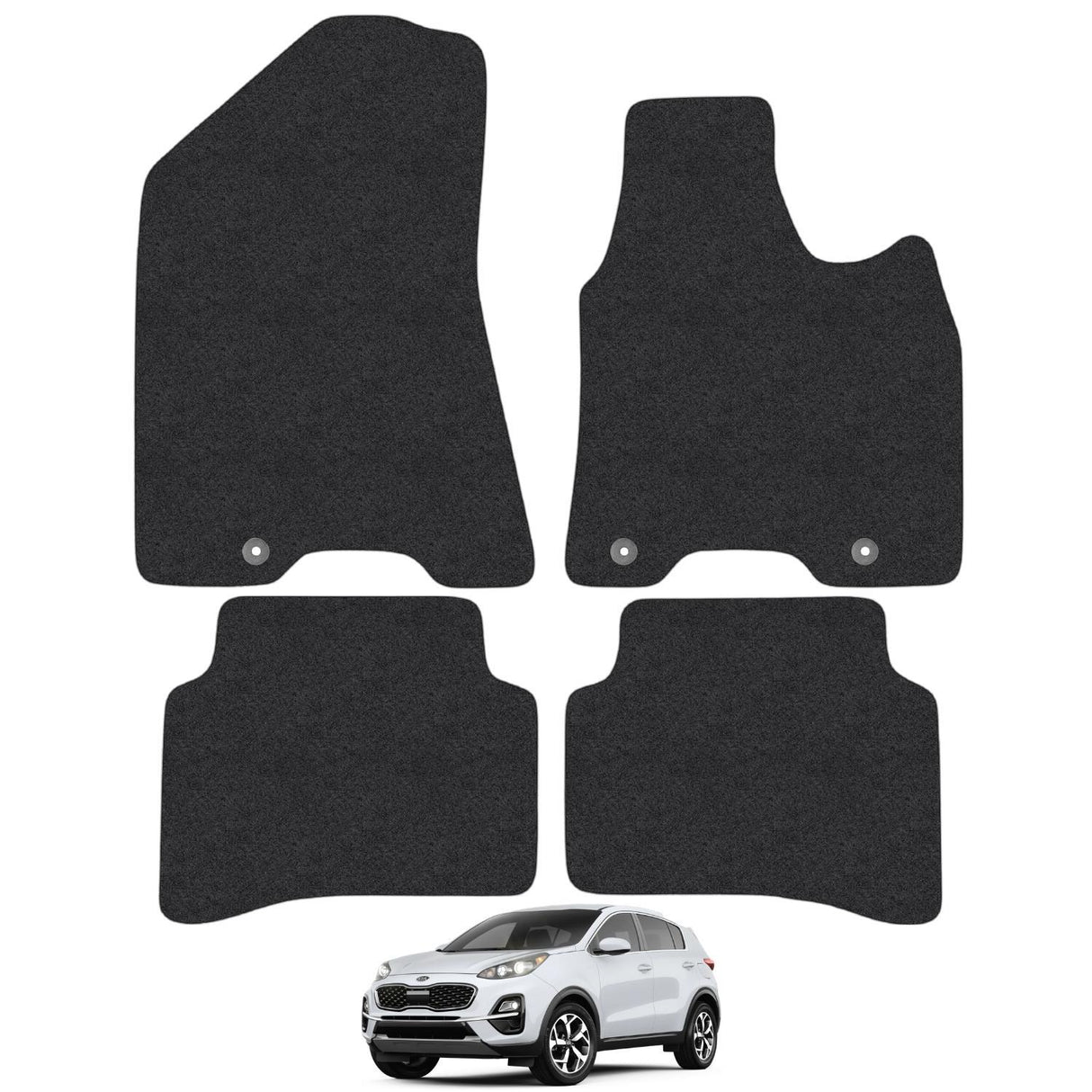 KIA Sportage Press-Stud Floor Fixing Car Mats (2016-Onwards)