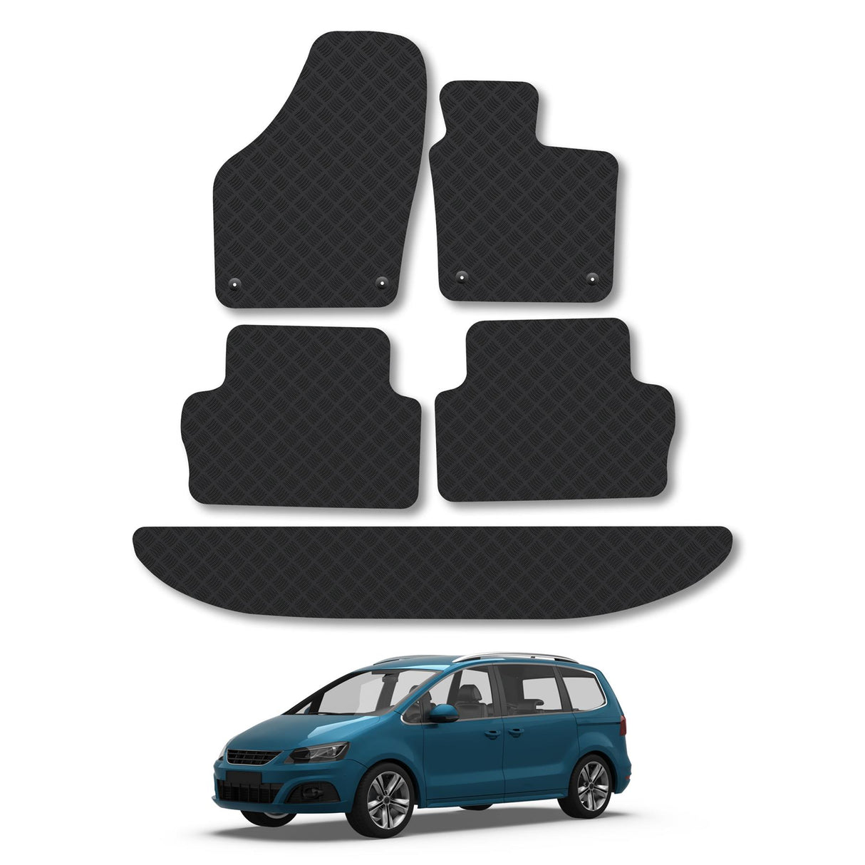 Seat Alhambra Car Mats 7 Seats (2010-Onwards)