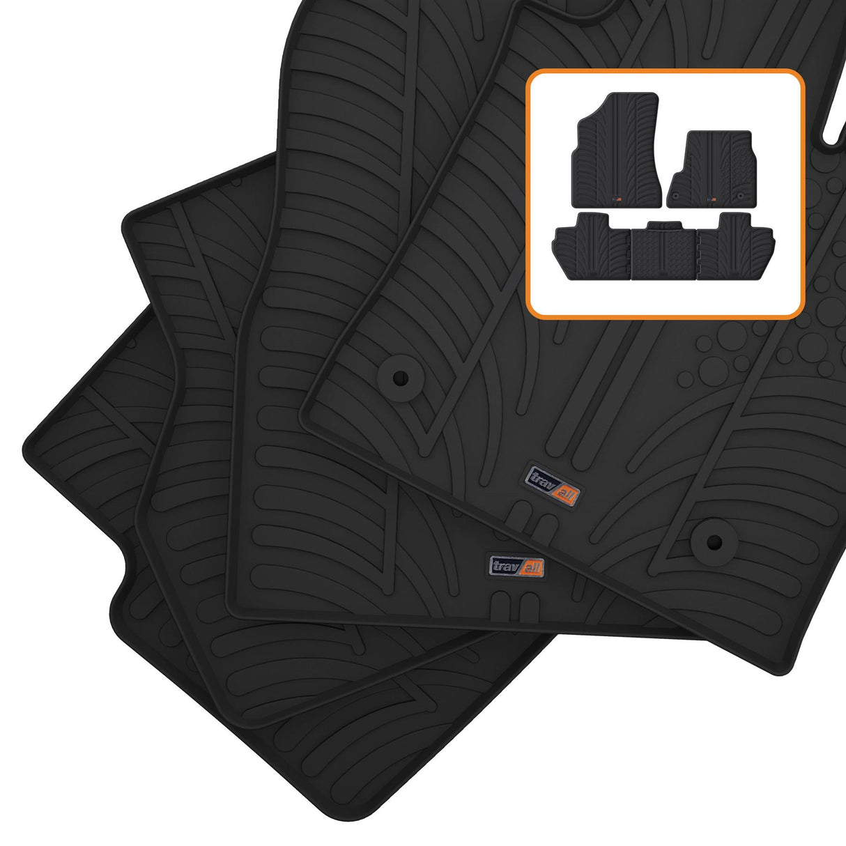 TRAVALL Citroen Berlingo Multi Premium Car Mats (2008-2018)