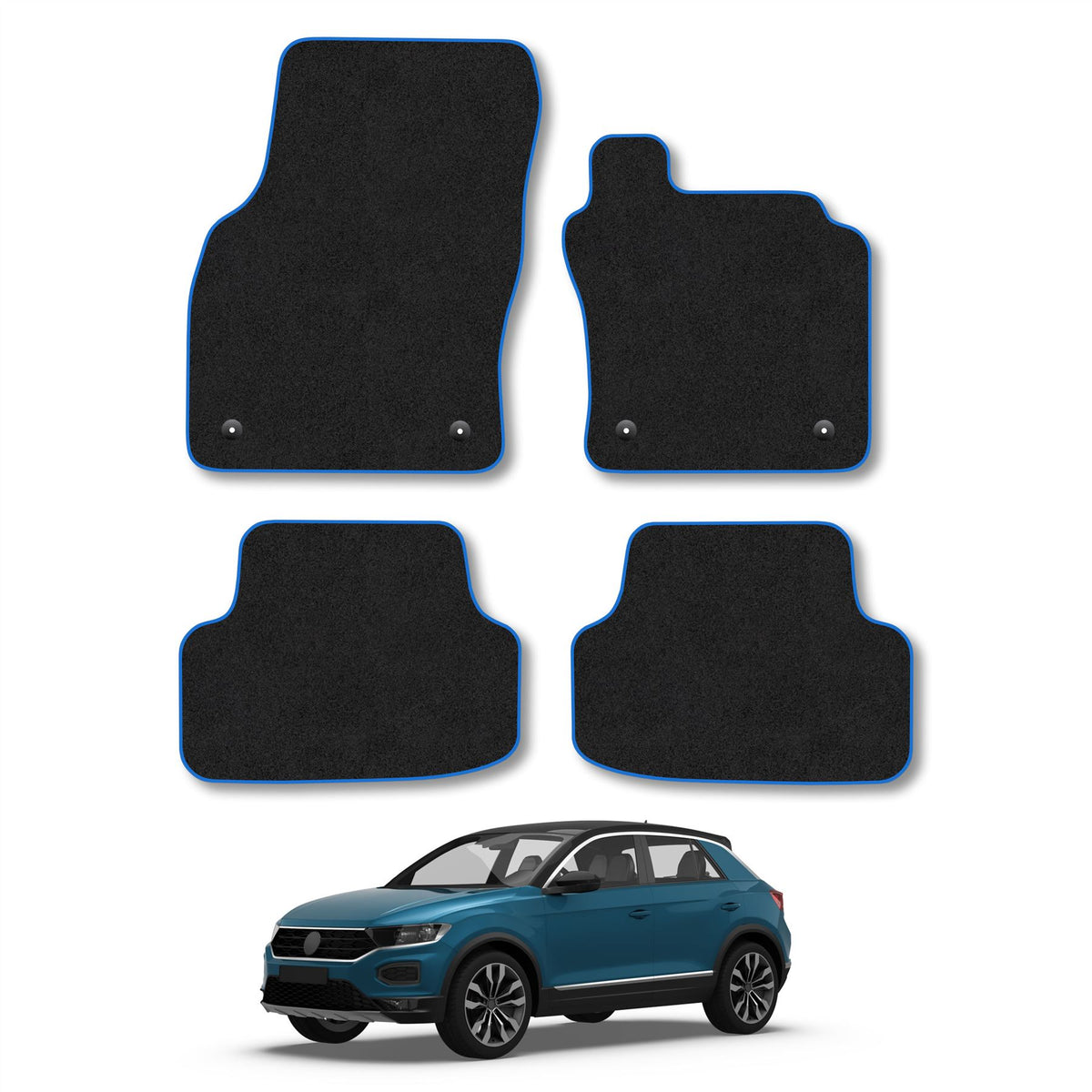 VW T-Roc (2017+) Tailored Carpet Car Mats