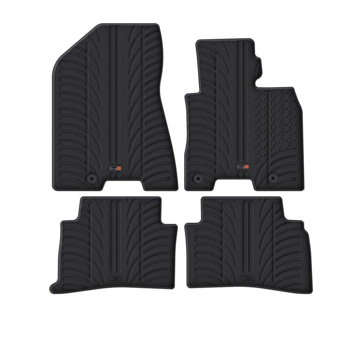 TRAVALL Kia Sportage Premium Rubber Car Mats (2015-2021)