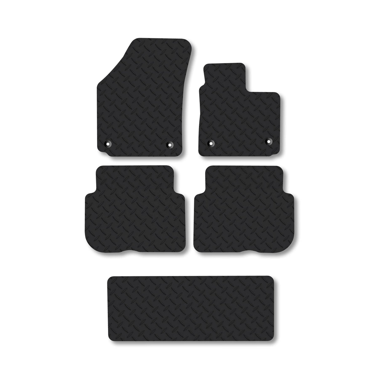 VW Touran (2003-2007) Heavy-Duty Rubber Car Mats