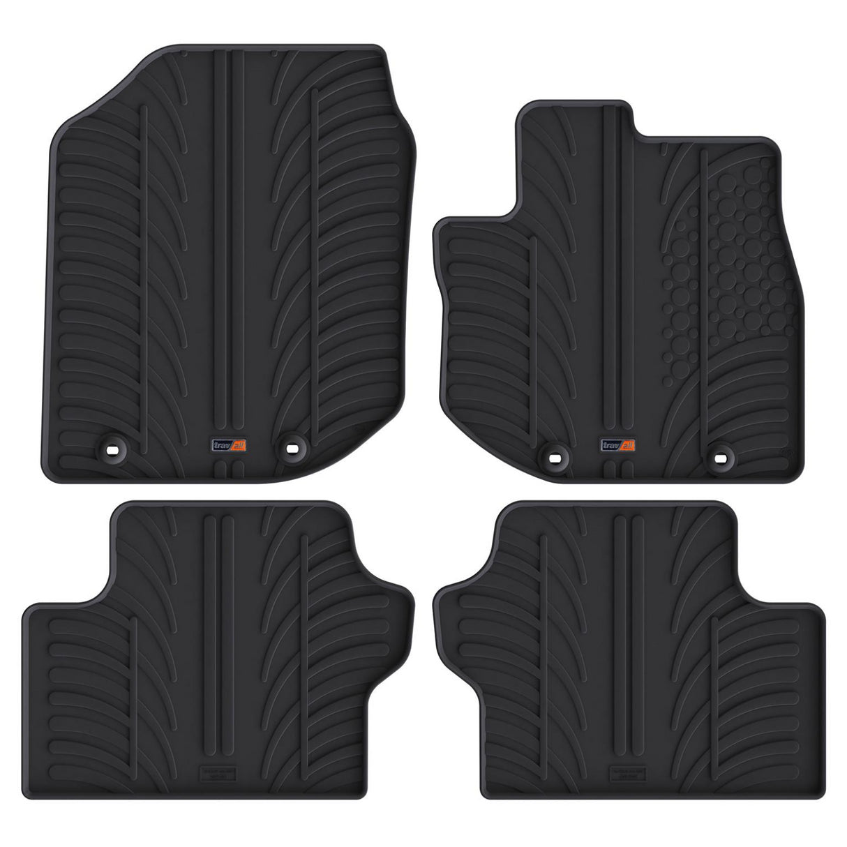 TRAVALL Honda Jazz Premium Rubber Car Mats (2007-2014)