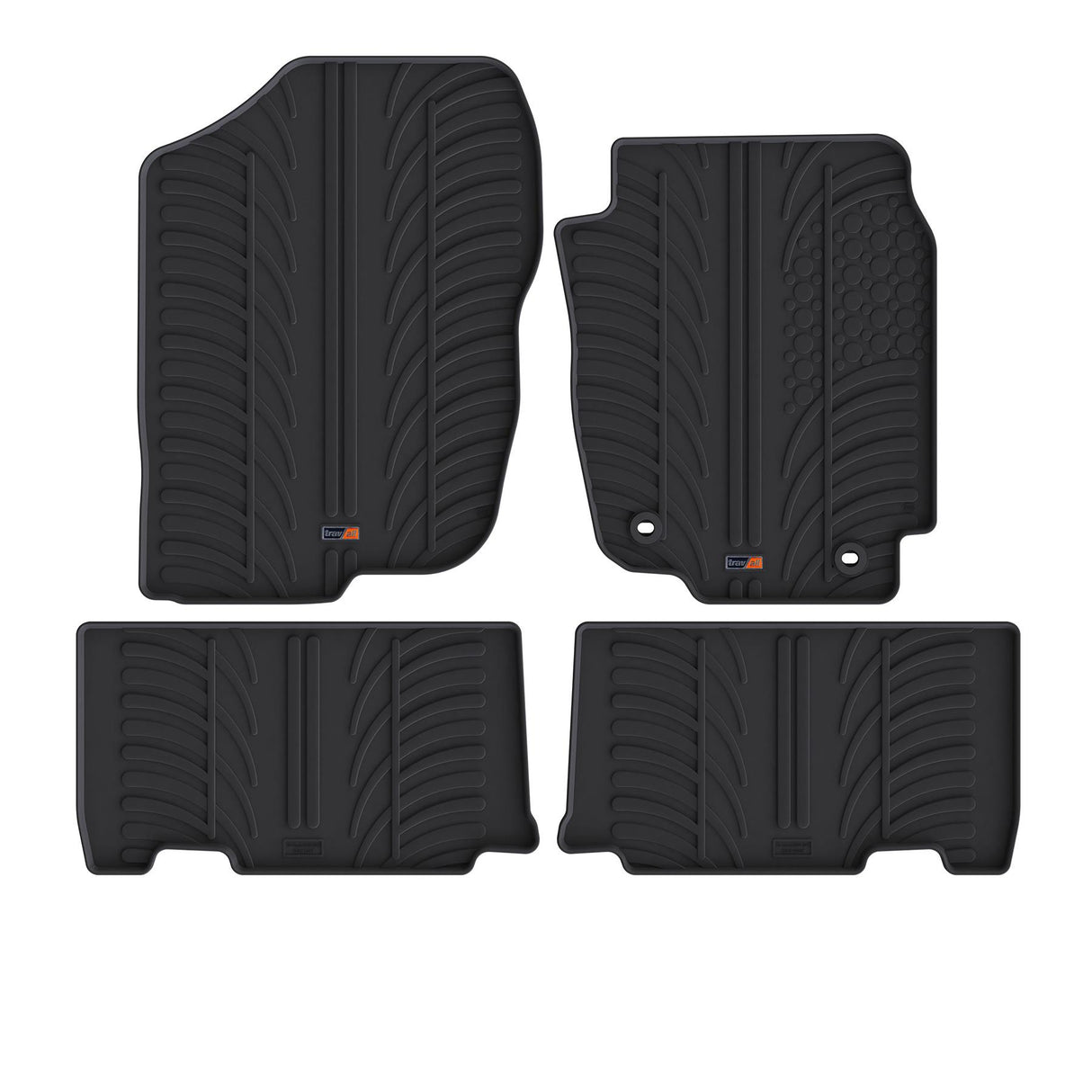 TRAVALL Toyota Rav4 Premium Rubber Car Mats (2012-2018)