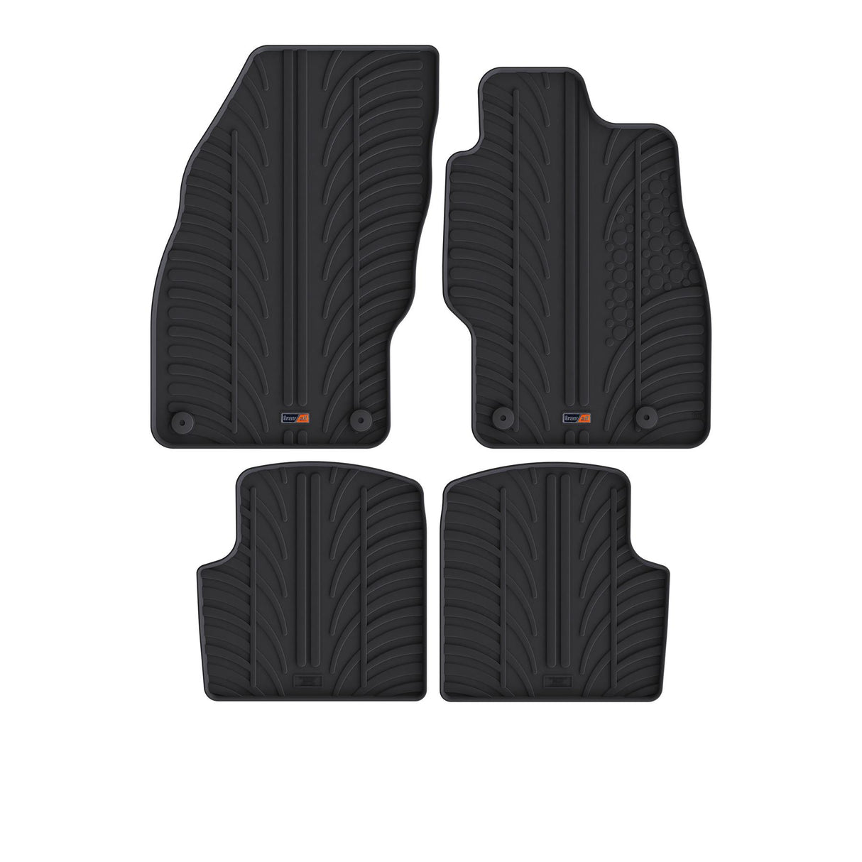 TRAVALL Vauxhall Corsa Premium Rubber Car Mats (2006-2014)