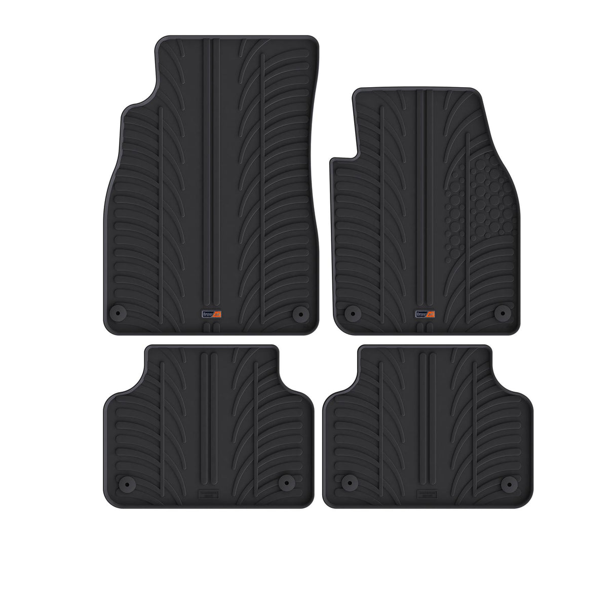 TRAVALL Audi Q7 Premium Rubber Car Mats (2015-Onwards)