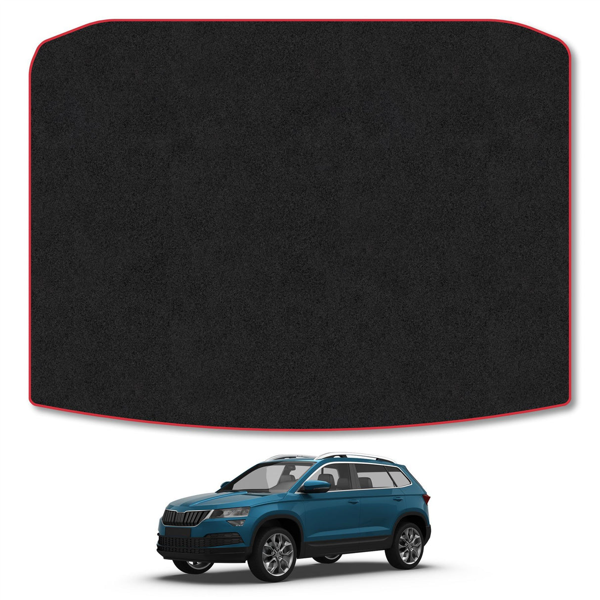 Skoda Karoq (2017+) Premium Tufted Carpet Boot Mat