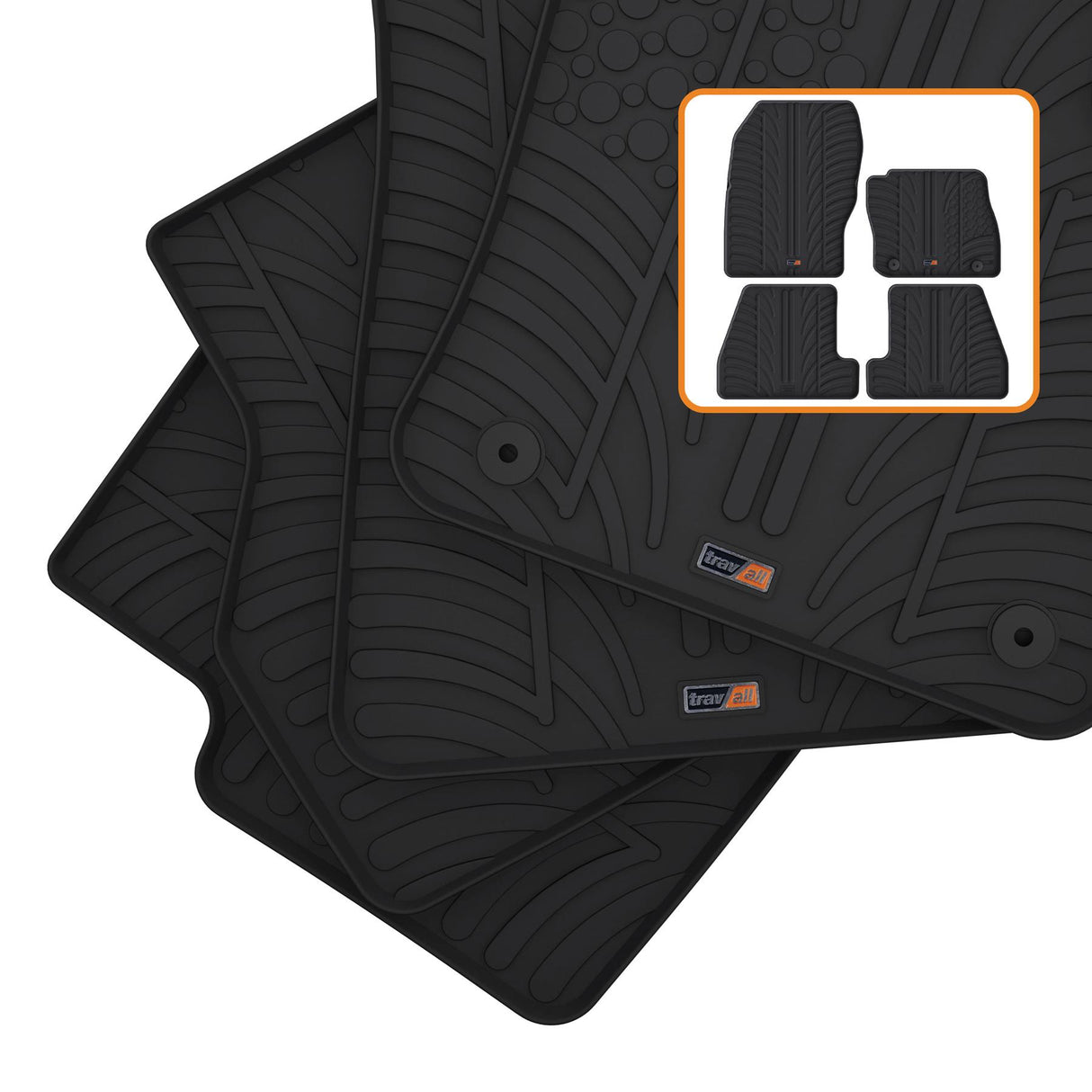 TRAVALL Ford Focus Estate Premium Car Mats (2010-2014)