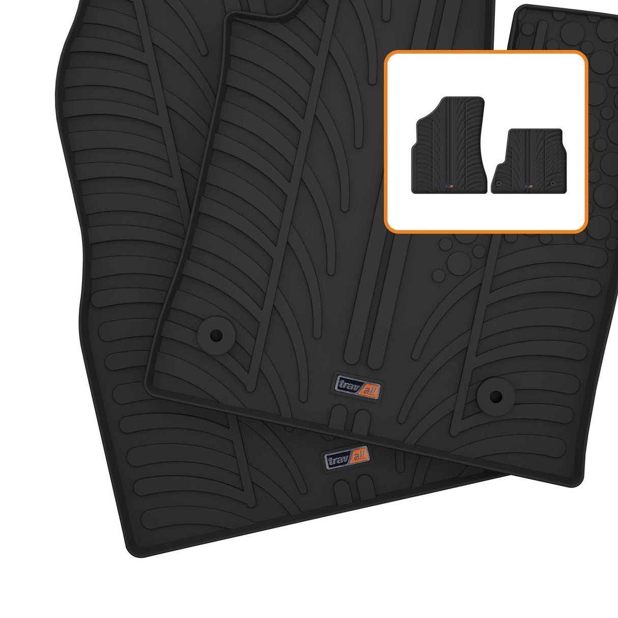 TRAVALL Citroen City berlingo Premium Rubber Car Mats (2008-2018)
