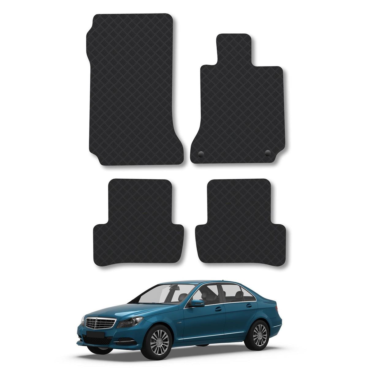 Mercedes C-Class Automatic Saloon/Estate W204 Car Mats (2007-2015)