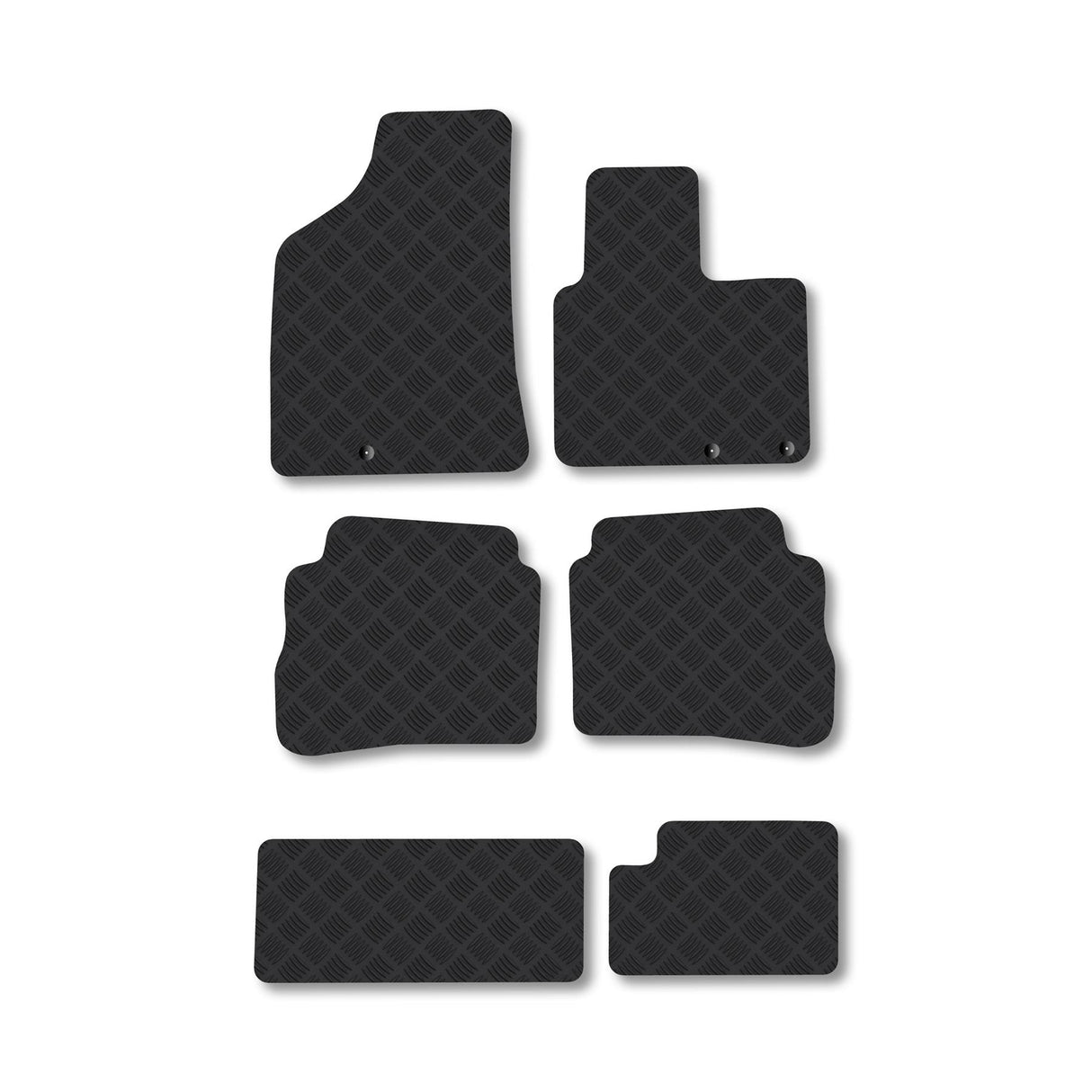 Hyundai Santa FE 7 Seat Car Mats (2009-2011)