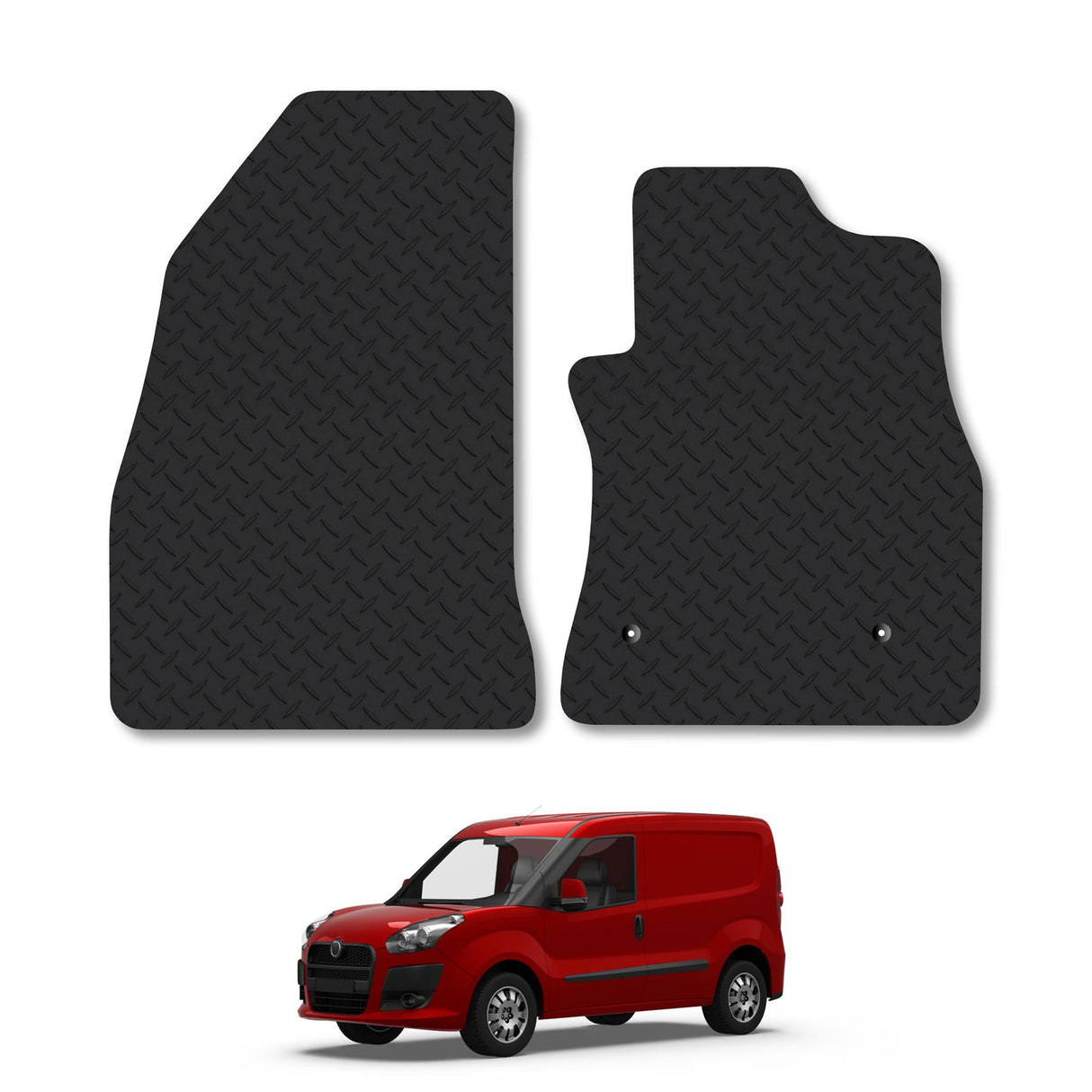 Fiat Doblo (2010-2018) Heavy-Duty Rubber Car Mats