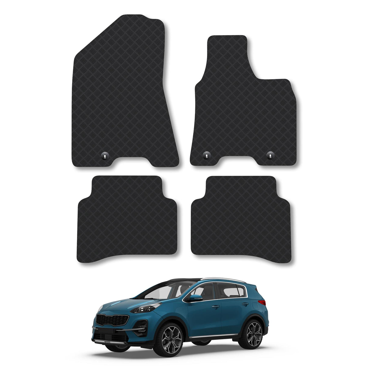KIA Sportage Hook Floor Fixings Car Mats (2016-2021)