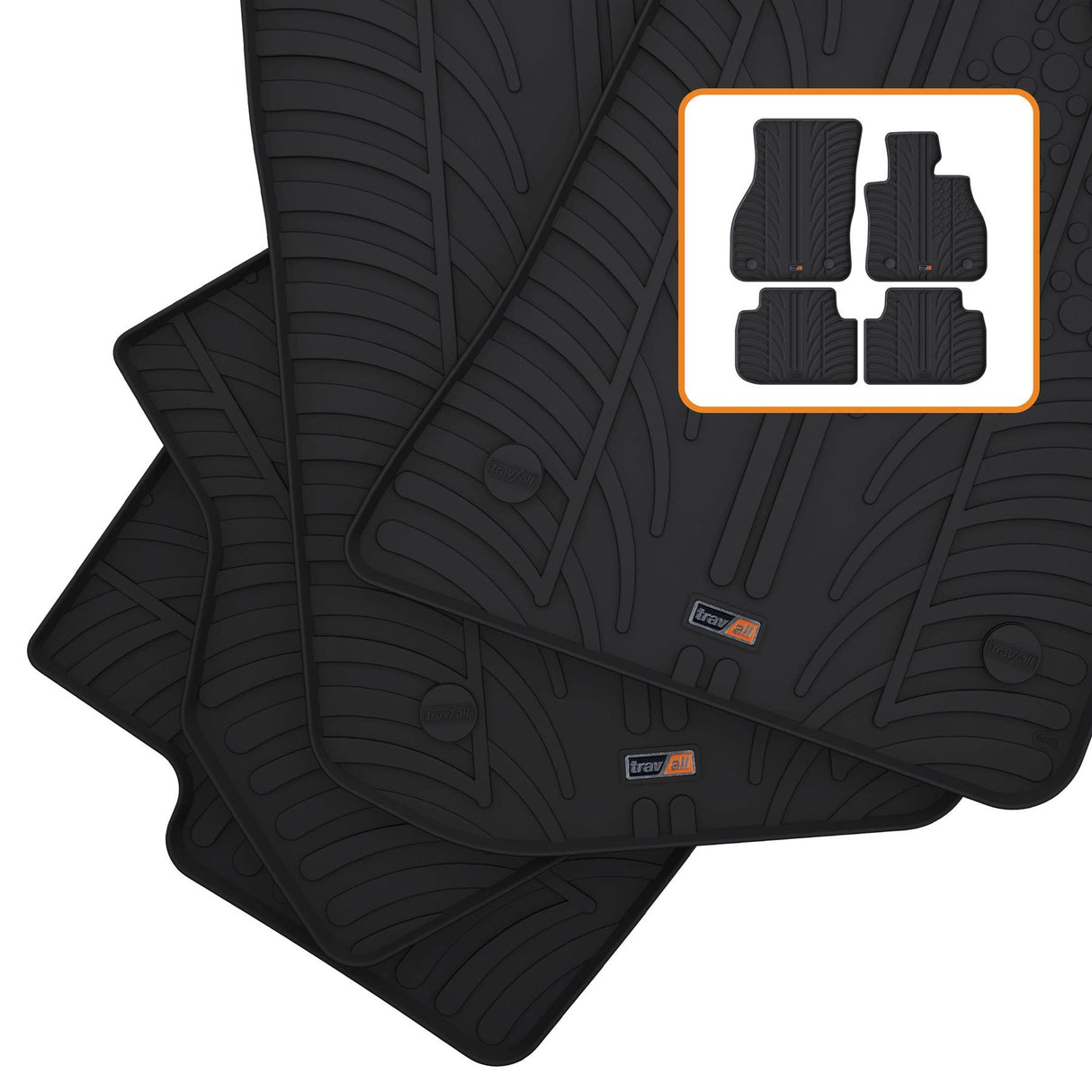 TRAVALL BMW 1 Series Premium Rubber Car Mats (2019-Onwards)