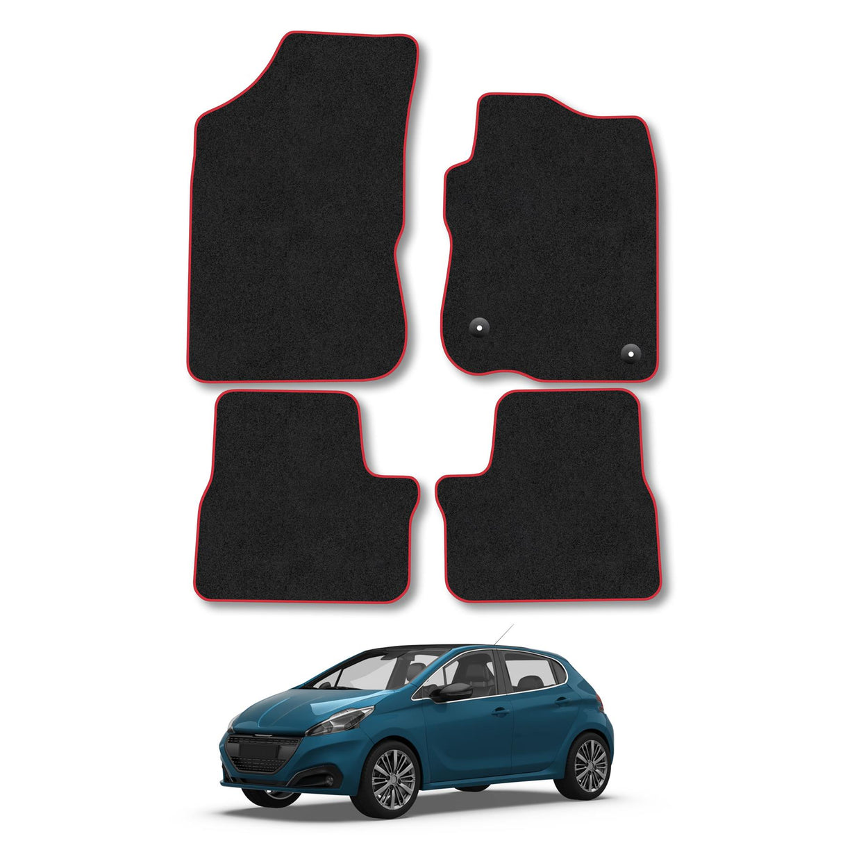 Peugeot 208 (2012-2020) Tailored Carpet Car Mats