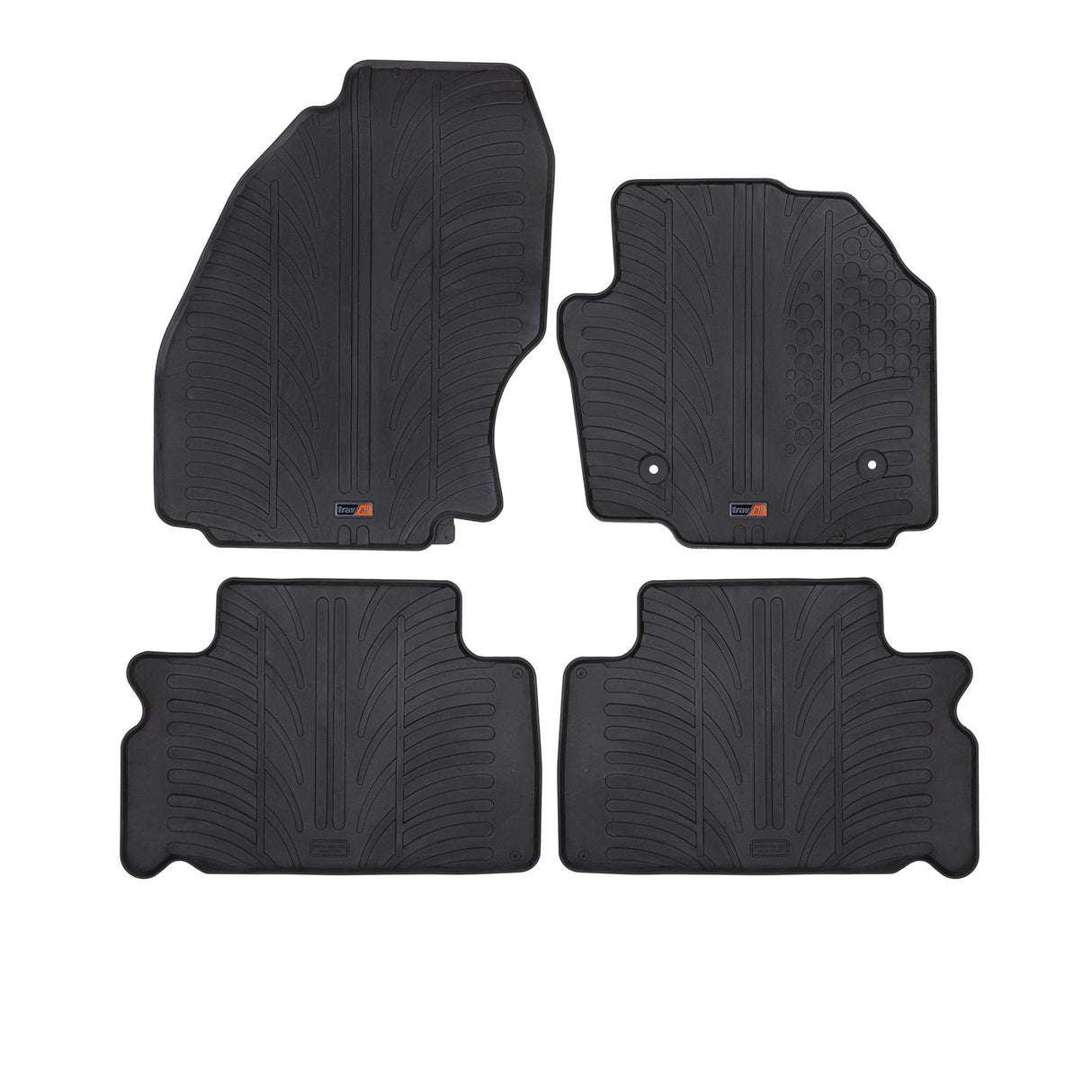 TRAVALL Ford S-Max Premium Rubber Car Mats (2010-2015)
