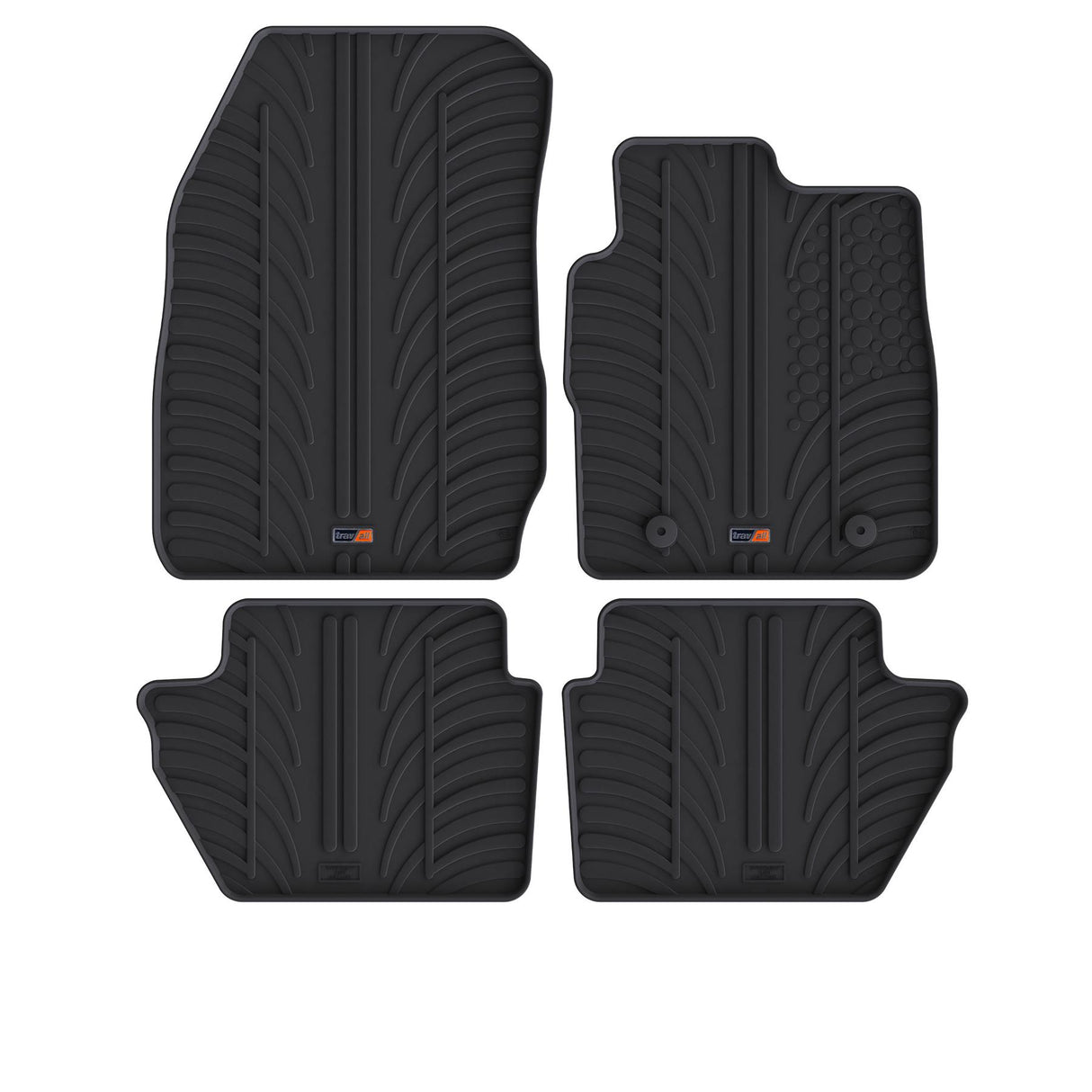 TRAVALL Ford Ecosport Premium Rubber Car Mats (2014-2017)