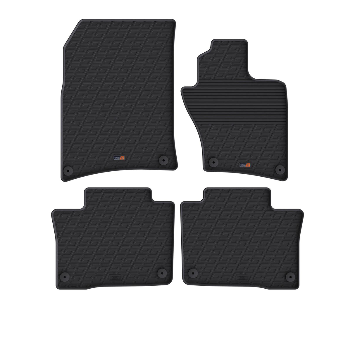 TRAVALL VW Touareg Premium Rubber Car Mats (2010-2018)
