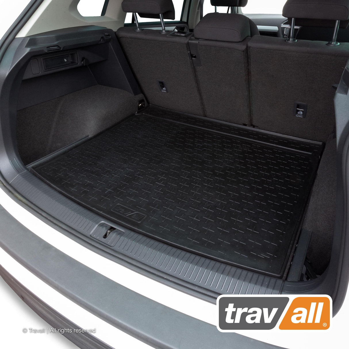 TRAVALL Volkswagen Tiguan Premium Rubber Boot Mats Liner (2016-2024)