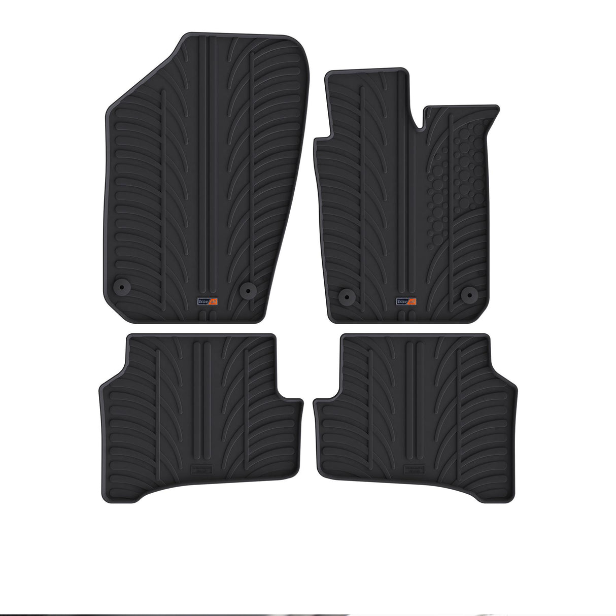 TRAVALL Skoda Fabia Premium Rubber Car Mats (2014-2021)