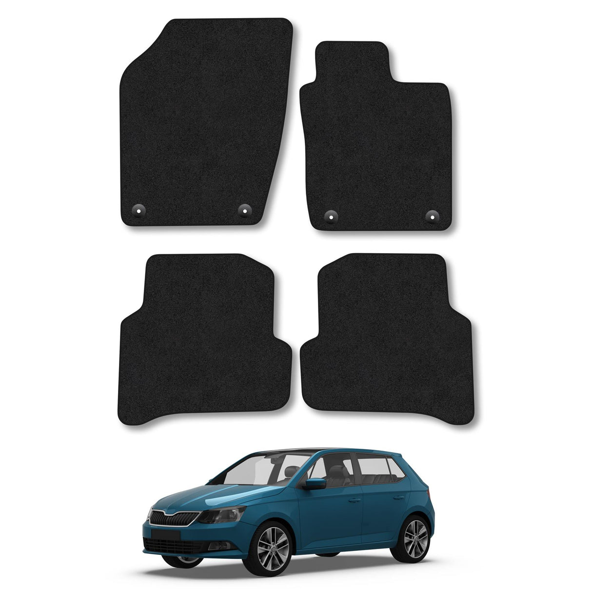Skoda Fabia (2015-2021) Tailored Carpet Car Mats