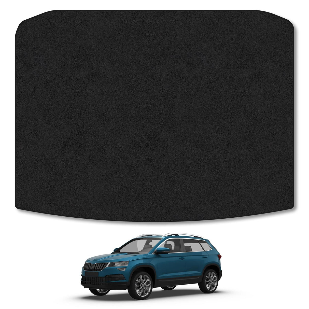 Skoda Karoq (2017+) Premium Tufted Carpet Boot Mat