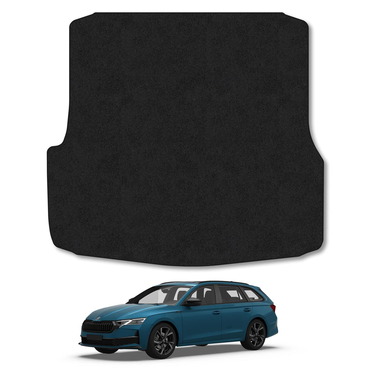 Skoda Octavia (2013-2020) Premium Tufted Carpet Boot Mat